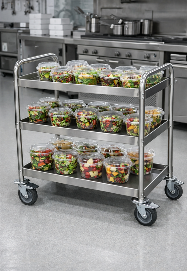 Saladebakken voor horeca